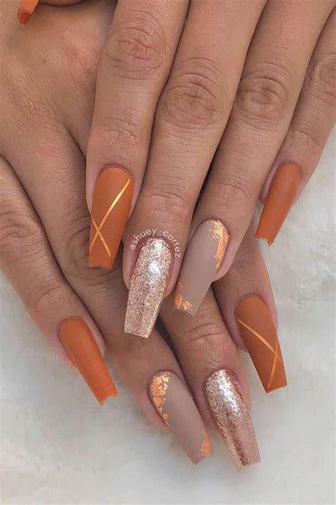 fall matte nails|beautiful matte nails.